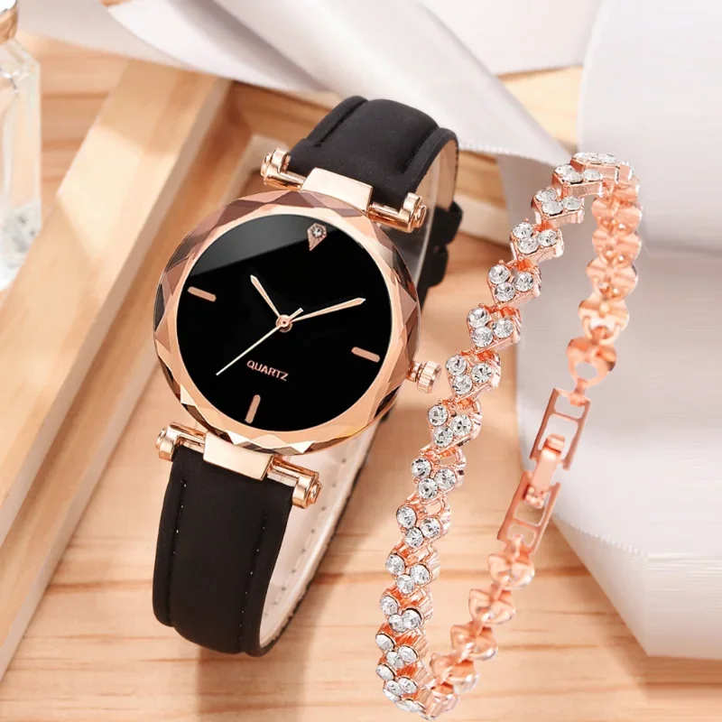 Luxury Watch Female - 2pcs Luxury Fashion Women Watch Set