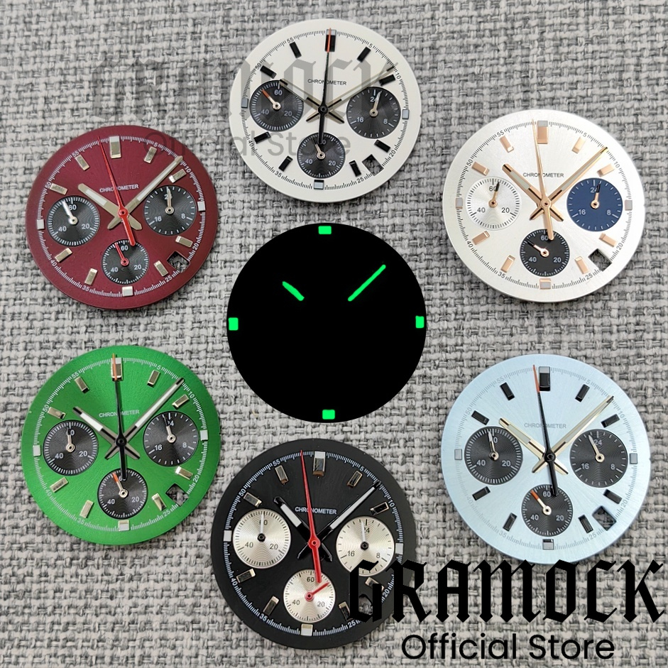 Luxury Watch With Green Dial - Gramock 30mm Ice Blue/Burgundy Red/Black/White/Coral Green