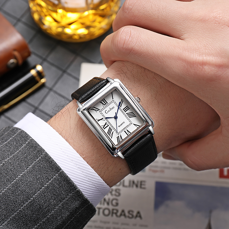 Open Heart Watch - New Fashion Luxury Designer Rectangle Dial