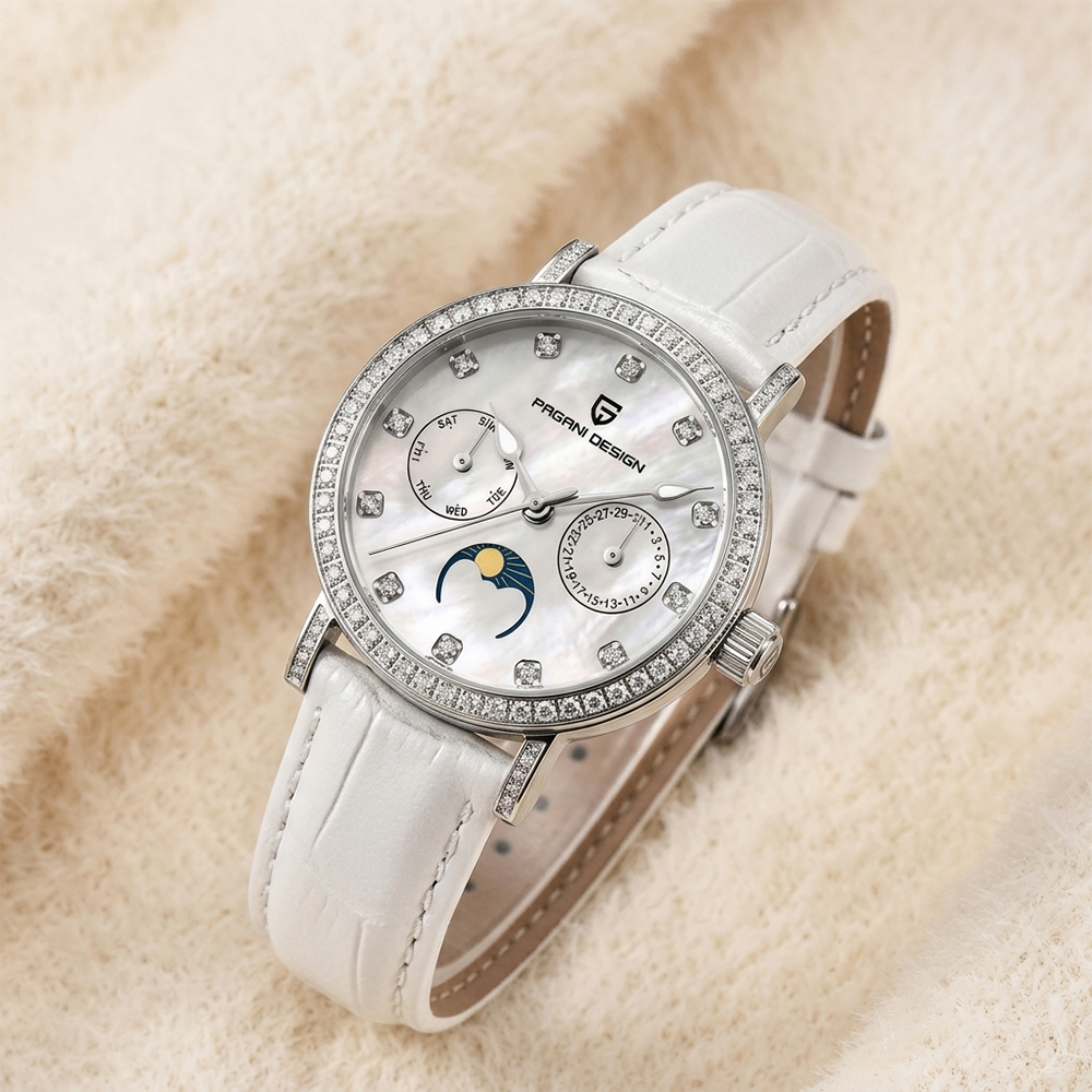 Luxury Watch & Jewellery - PAGANI DESIGN Women Quartz Watch Mop