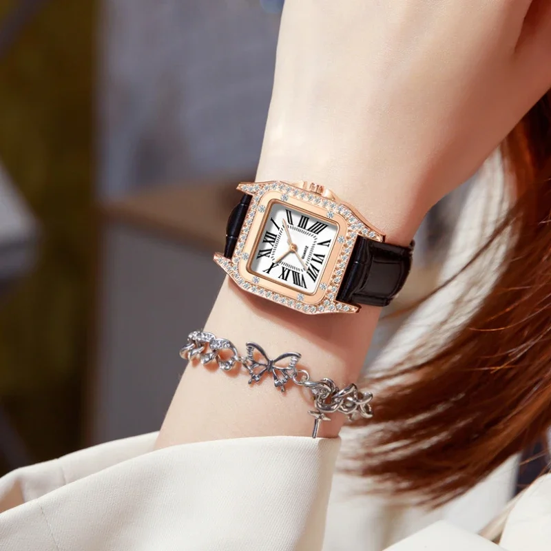 Luxury Watch Female - Square Dial Women's Watch Quartz Watches
