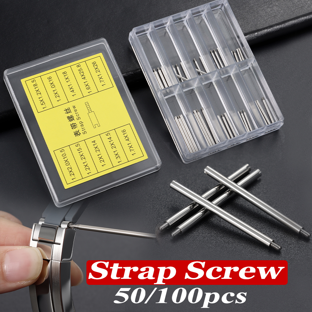 50pcs 100pcs Metal Screws Rod  - Luxury Watch Expensive review and price