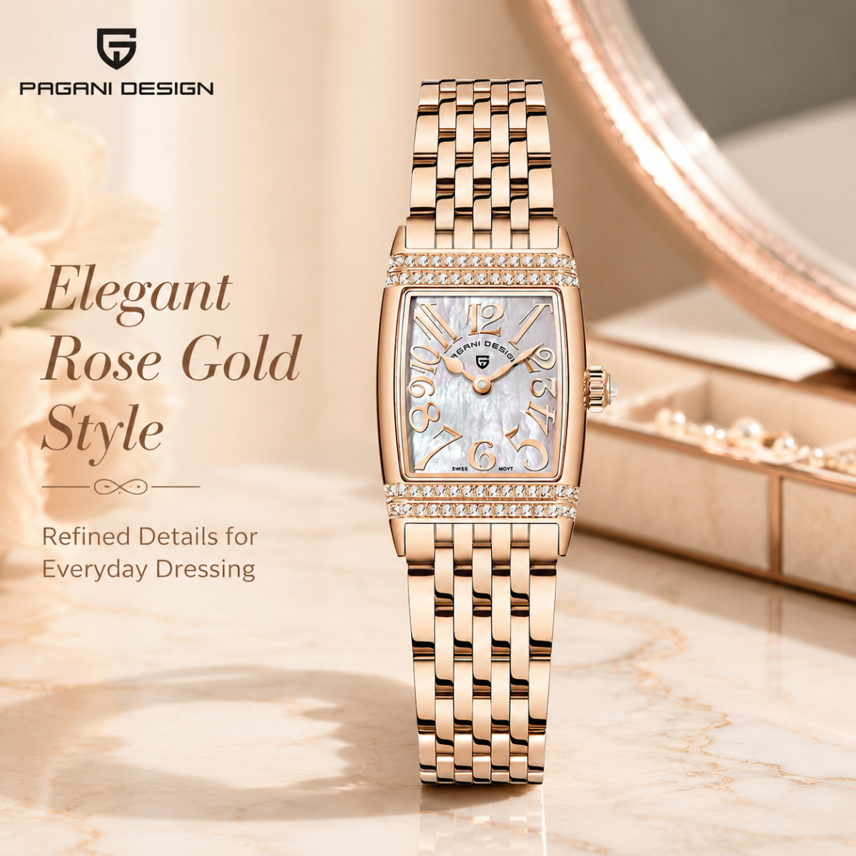 Pagani Design 22MM Women's Qua - Luxury Watch Kit review and price