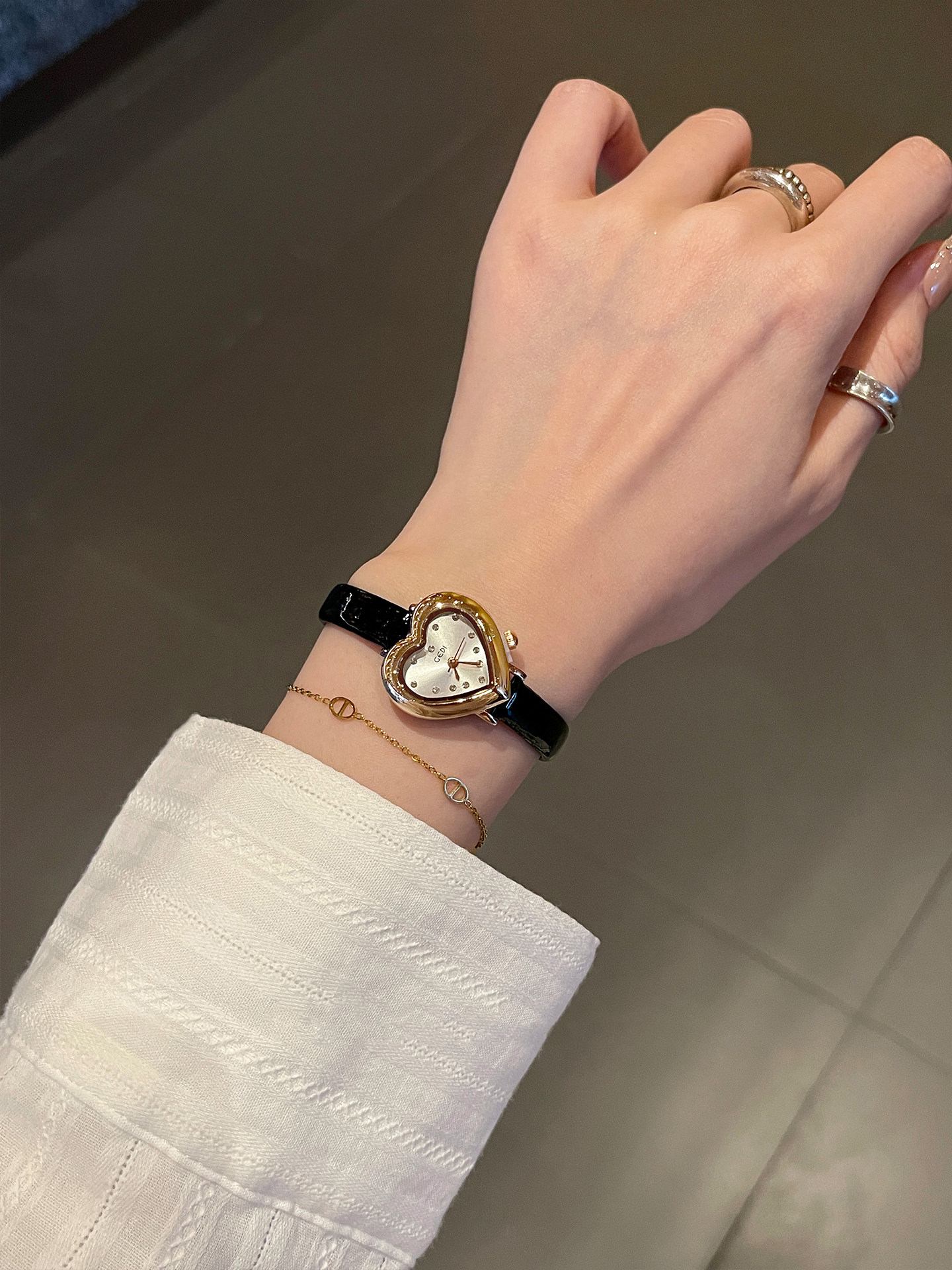 Light Luxury Compact Watch for - Open Heart Watch review and price