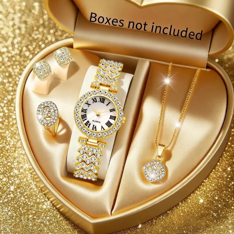 5PCS Luxury Rhinestone Women's - Luxury Watch Kit review and price