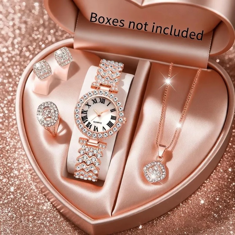 5PCS Luxury Rhinestone Women's - Luxury Watch Kit review and price
