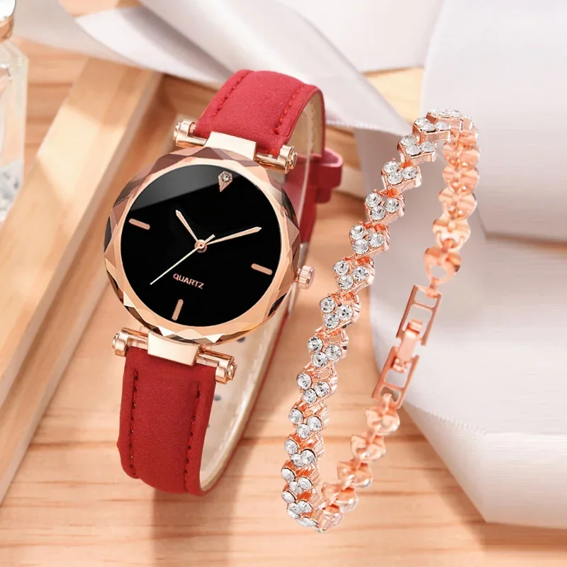 2pcs Luxury Fashion Women Watc - Luxury Watch Female review and price