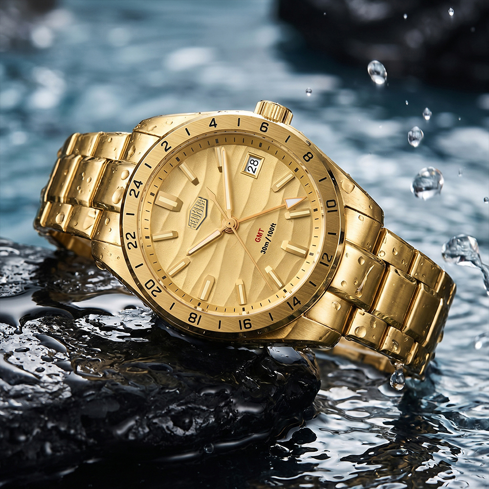 Quality Original GMT Men Clock - Luxury Watch Mockup review and price