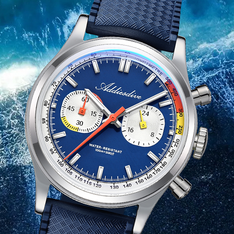 ADDIESDIVE Men Quartz Chronogr - Luxury Watch With Rubber Strap review and price