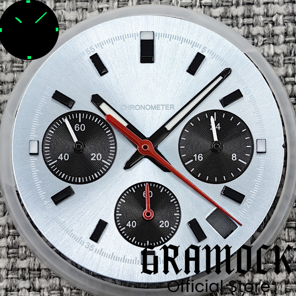 Gramock 30mm Ice Blue/Burgundy - Luxury Watch With Green Dial review and price