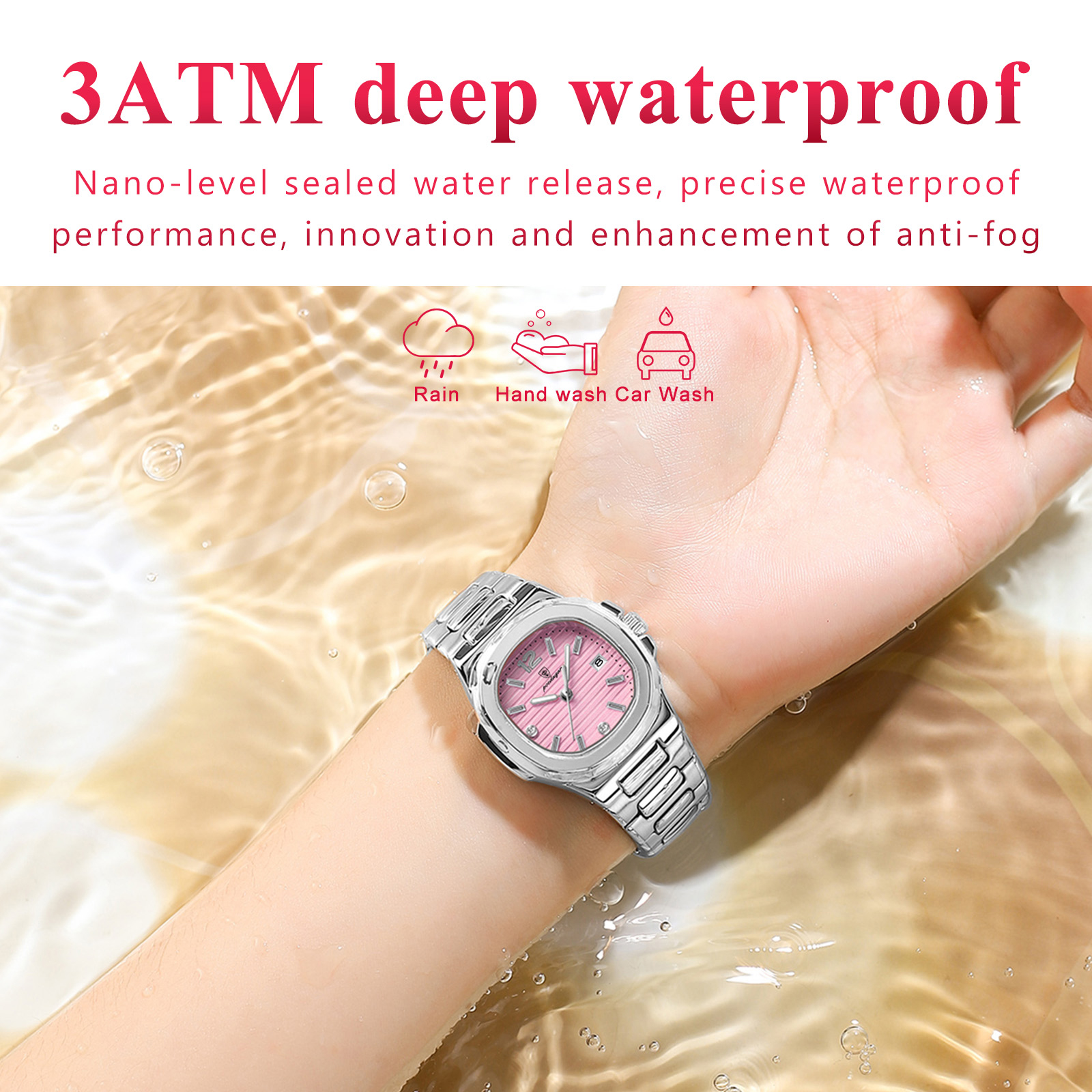POEDAGAR Square Fashion Woman  - Luxury Watch Female review and price