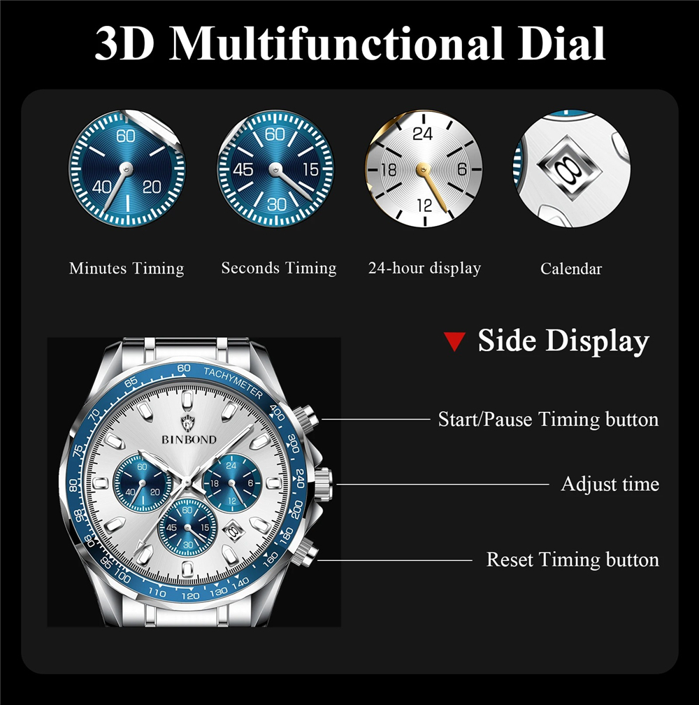 Sports New Men Chornograph Wat - Luxury Watch Mockup review and price