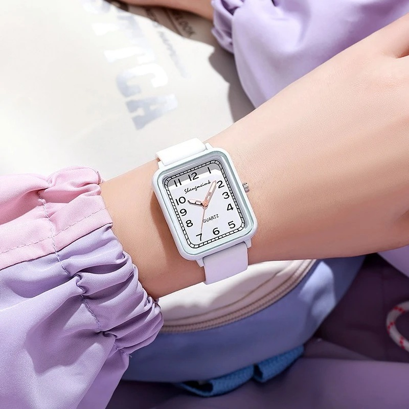 Fashion Rectangle Dial Ladies  - Open Heart Watch review and price