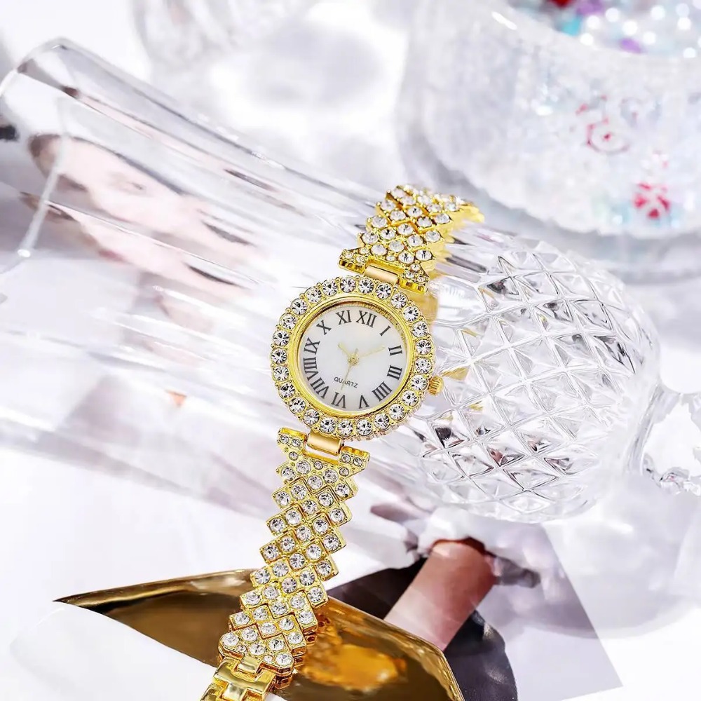 6PCS/Set Luxury Rhinestone Wom - Luxury Watch Kit review and price