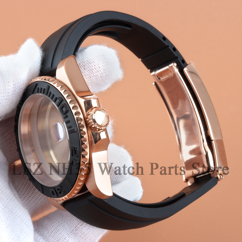 40mm Watch Case Rose Gold Sapp - Bronze Case Watch review and price