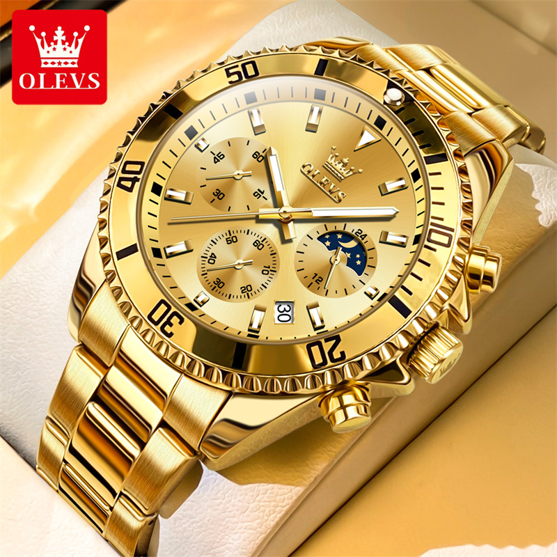 OLEVS Watch Men Top Brand Luxu - Luxury Watch Mockup review and price