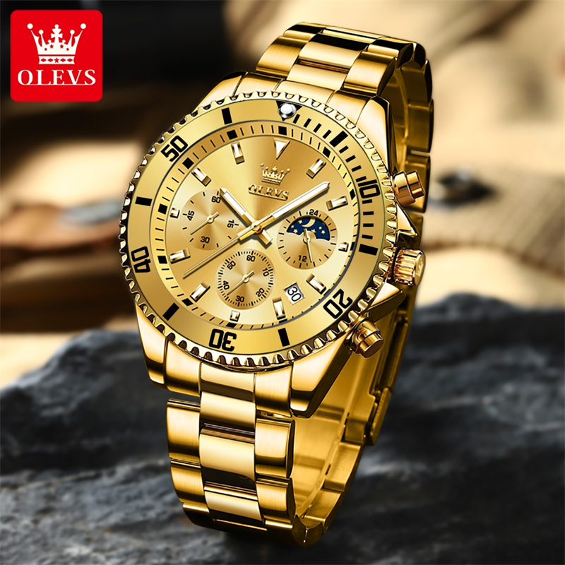 OLEVS Watch Men Top Brand Luxu - Luxury Watch Mockup review and price