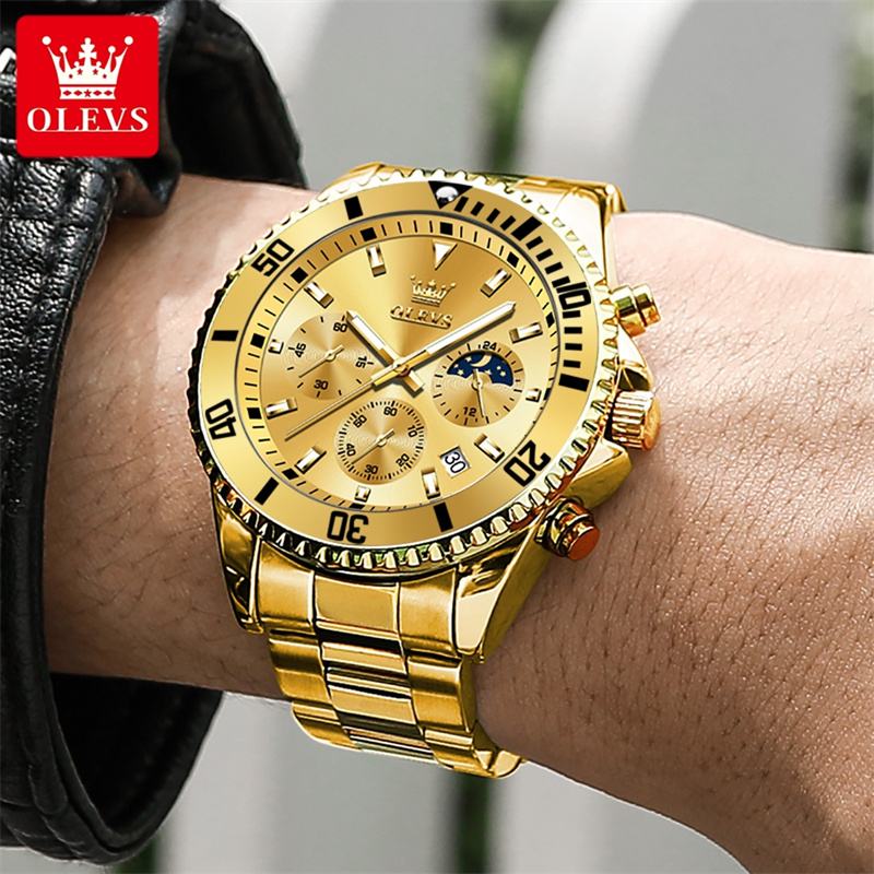 OLEVS Watch Men Top Brand Luxu - Luxury Watch Mockup review and price