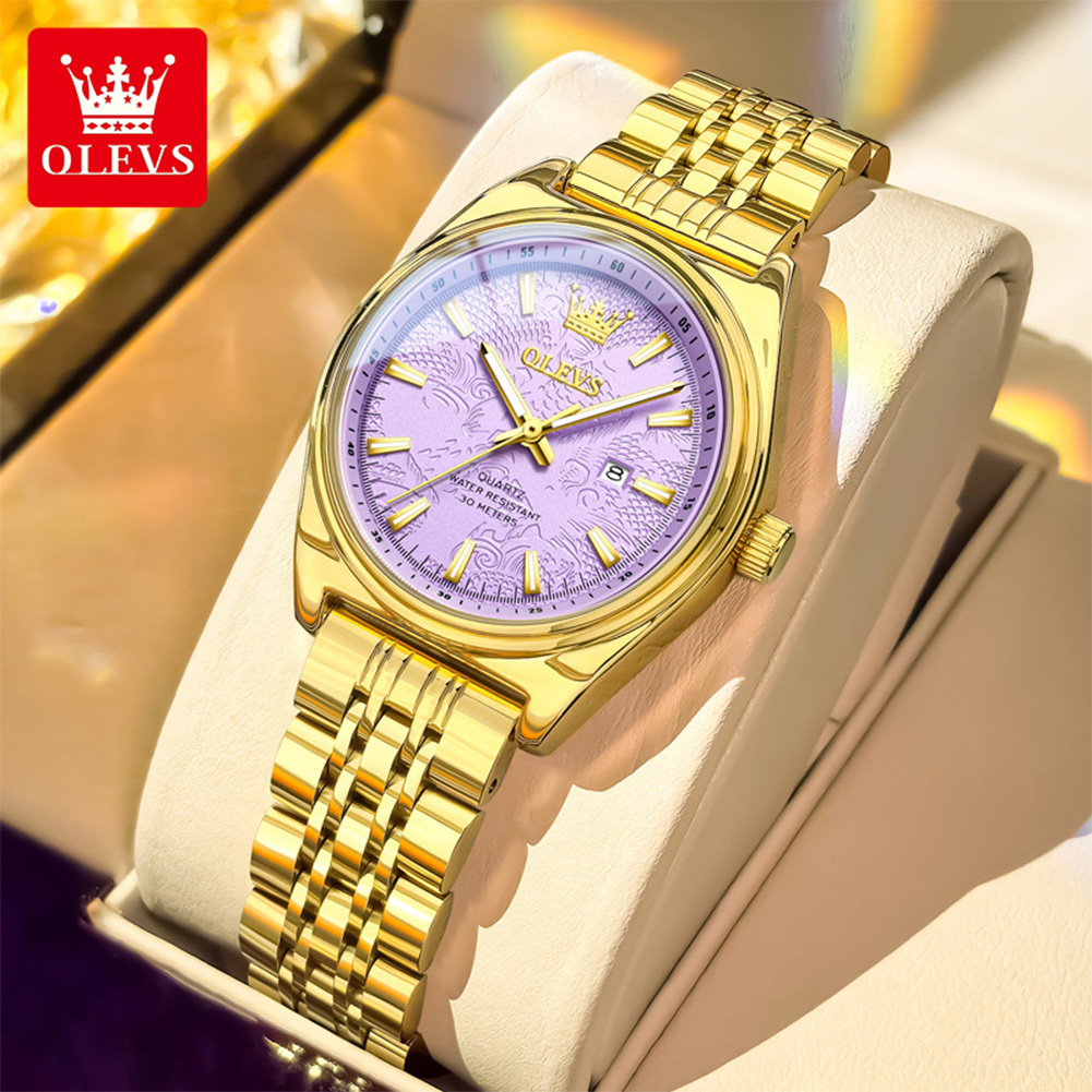 OLEVS Brand Luxury Gold Watch  - Luxury Watch Female review and price
