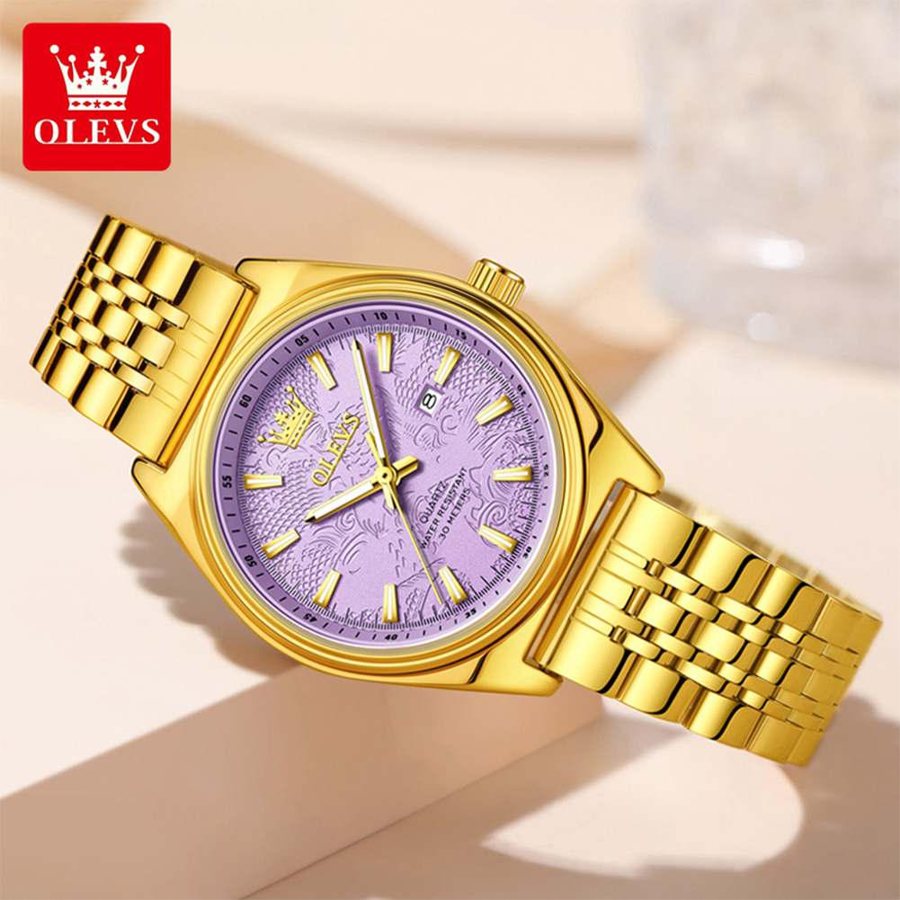 OLEVS Brand Luxury Gold Watch  - Luxury Watch Female review and price