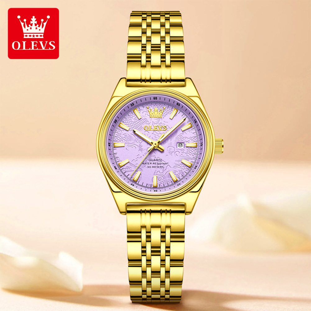 OLEVS Brand Luxury Gold Watch  - Luxury Watch Female review and price
