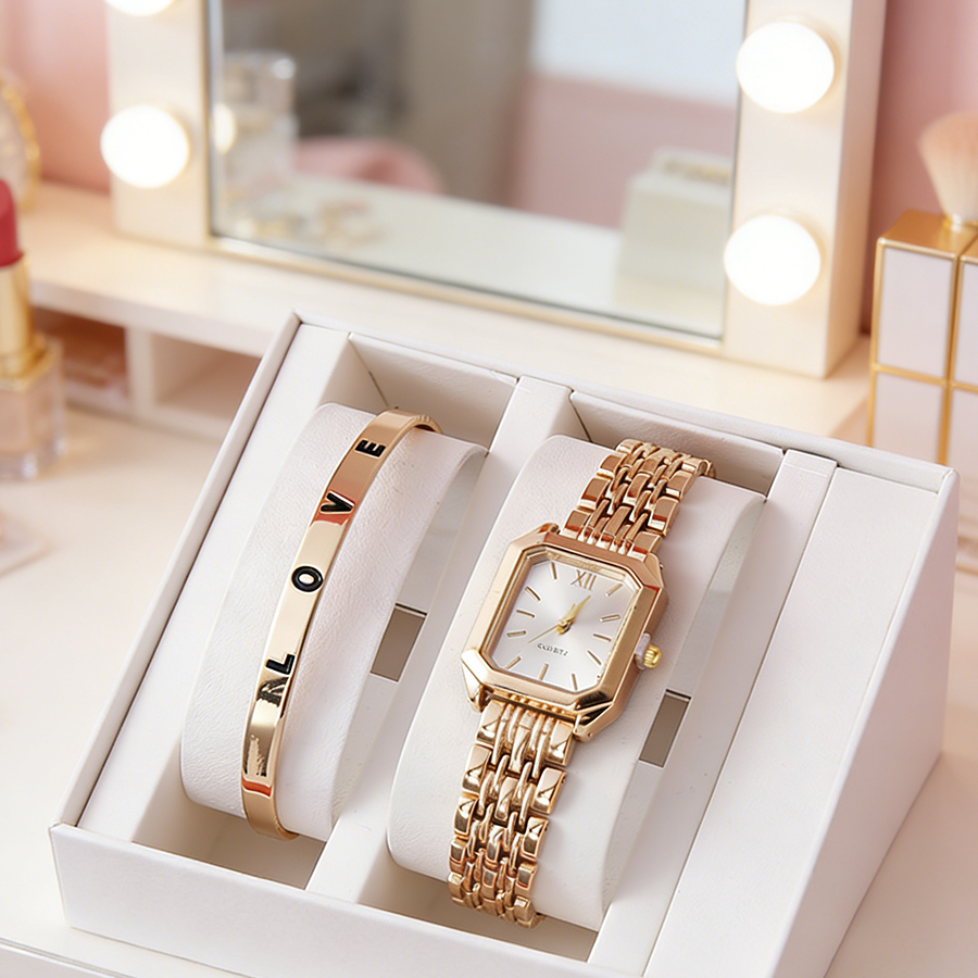 2PCS/set Luxury Women's Quartz - Luxury Watch Kit review and price