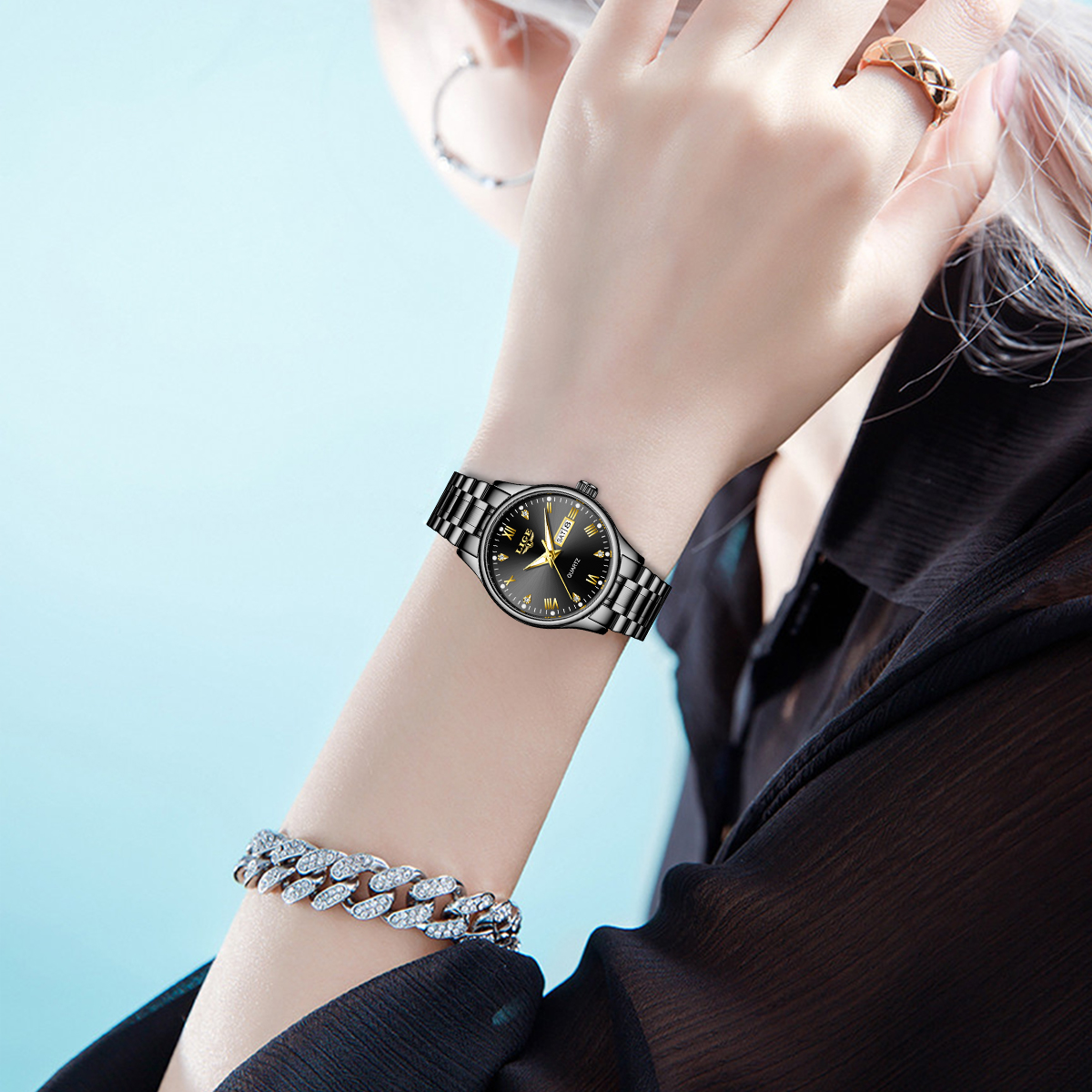 LIGE Top Band Woman Watch Clas - Open Heart Watch review and price