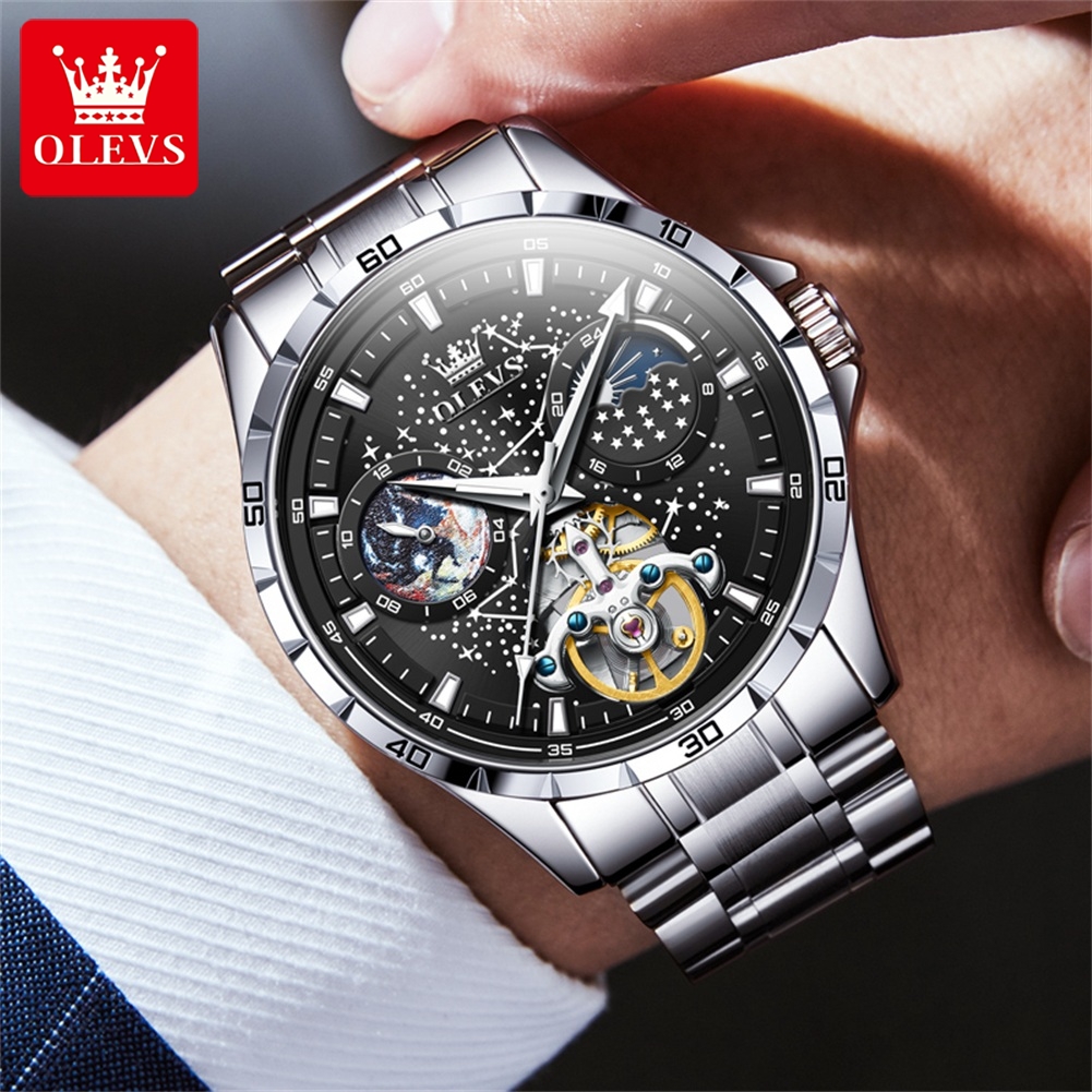 OLEVS 6689 Luxury Brand Moon P - Luxury Watch Mockup review and price