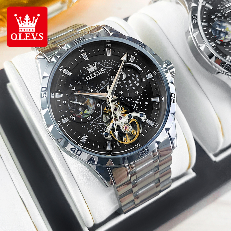 OLEVS 6689 Luxury Brand Moon P - Luxury Watch Mockup review and price