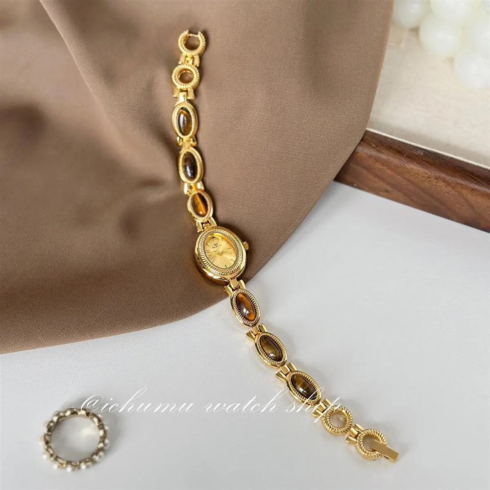 Women's Gold Watch Vintage Bro - Luxury Watch Female review and price