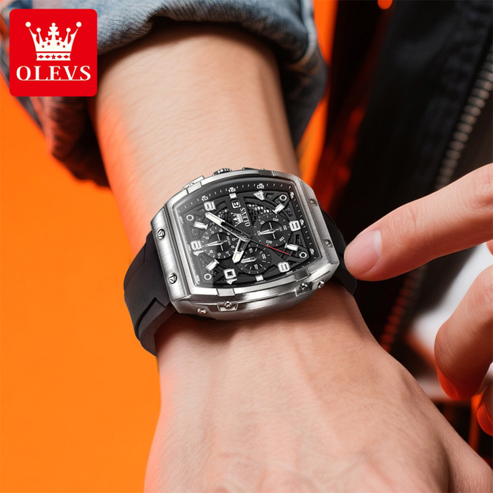 OLEVS Men Watches 2976 Luxury  - Luxury Watch Mockup review and price