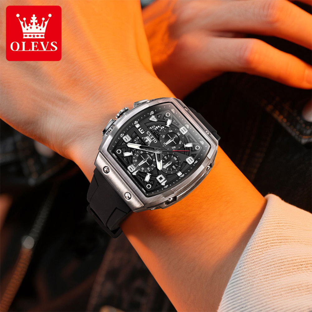 OLEVS Men Watches 2976 Luxury  - Luxury Watch Mockup review and price