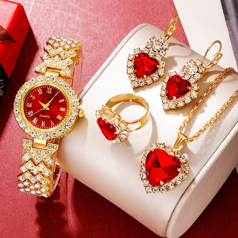 Golden Luxury Watch Women Ring - Luxury Watch Female review and price