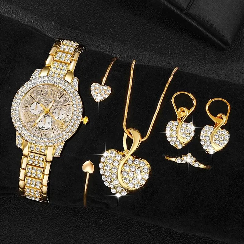 Women's Quartz Watch Gold Luxu - Luxury Watch & Jewellery review and price
