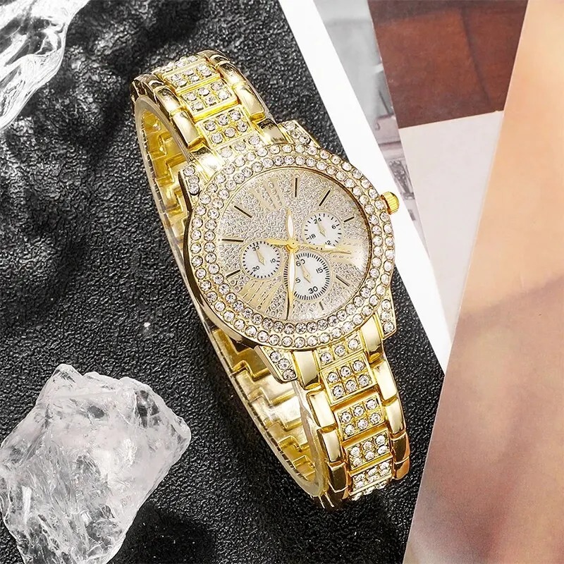 Women's Quartz Watch Gold Luxu - Luxury Watch & Jewellery review and price