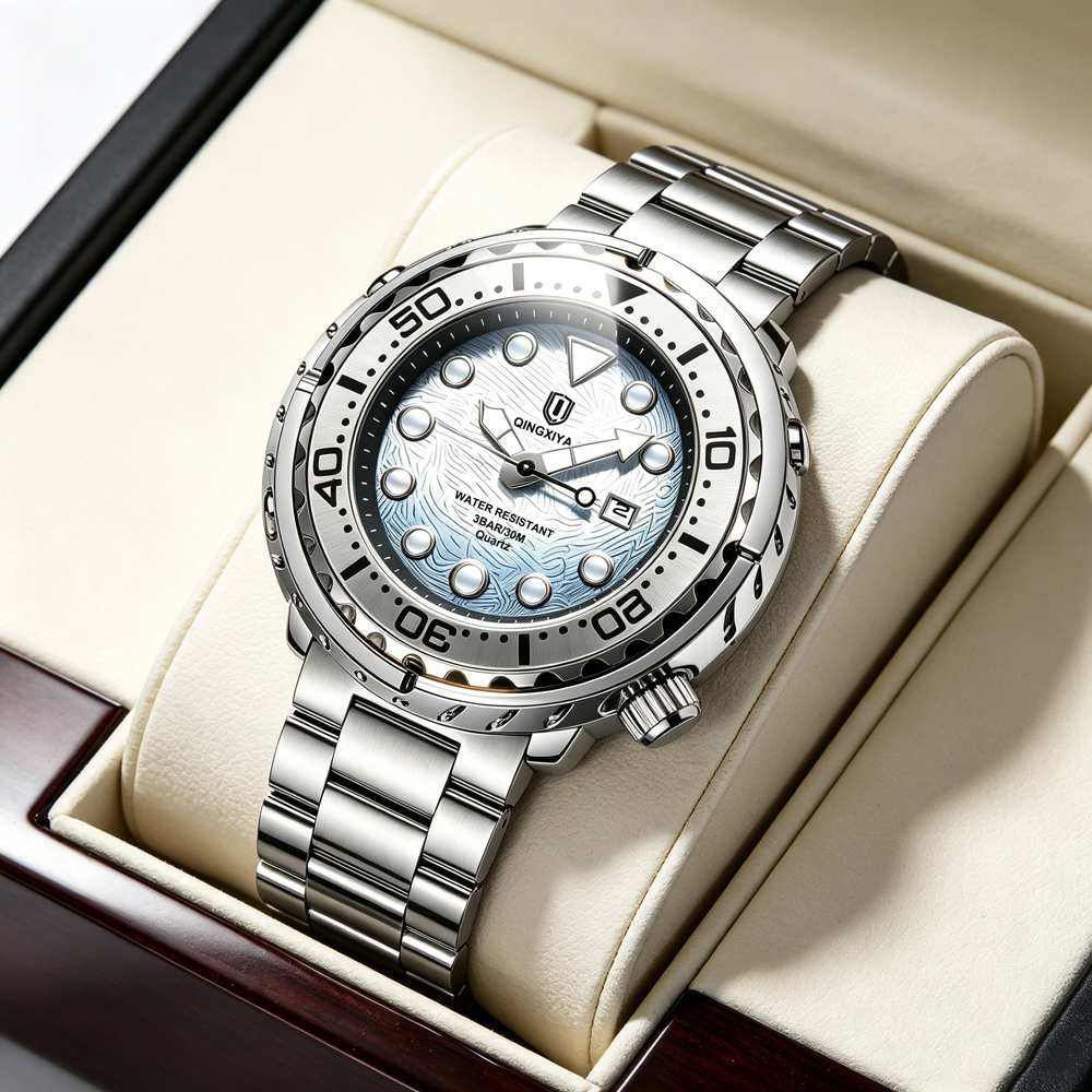 QINGXIYA Fashion Men Watch Top - Luxury Watch Mockup review and price