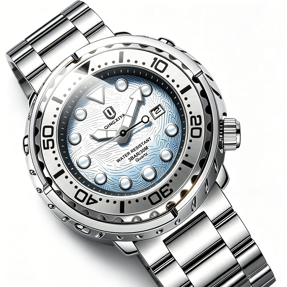 QINGXIYA Fashion Men Watch Top - Luxury Watch Mockup review and price