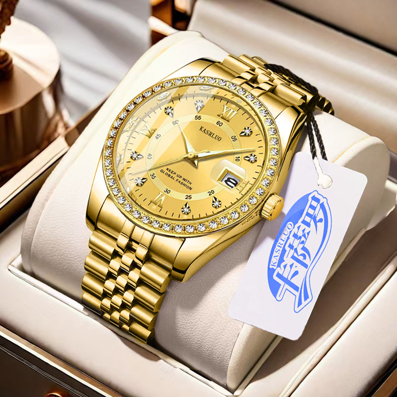KASRLUO Men's Diamond Setting  - Luxury Watch Boutique review and price