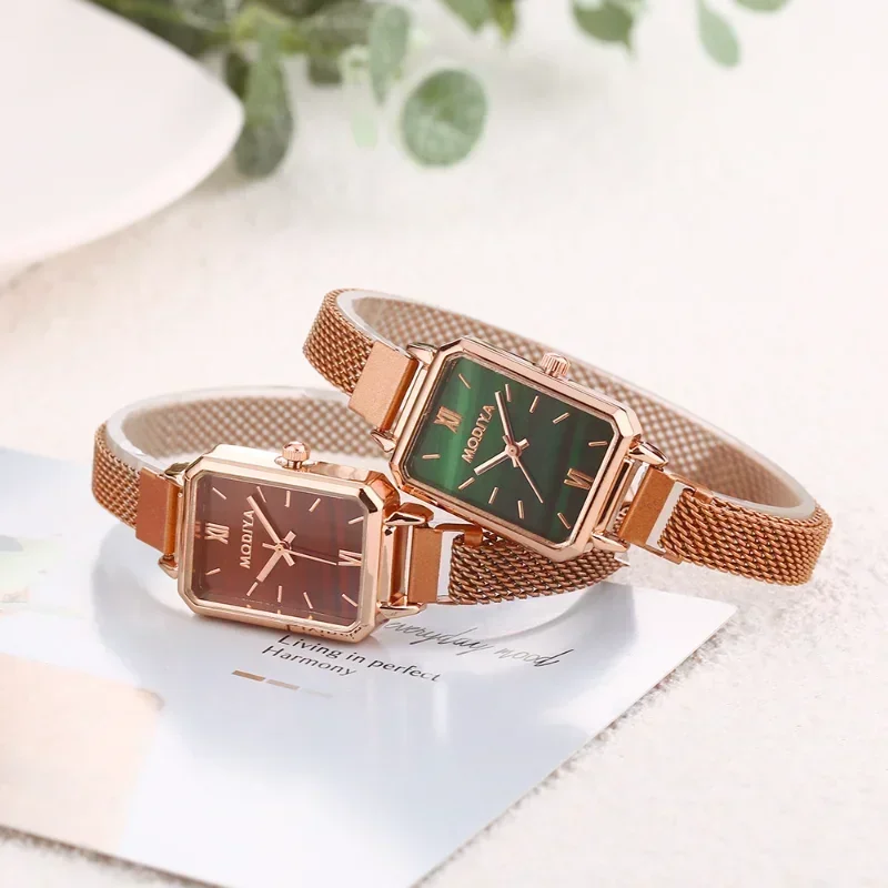 Women Watches Fashion Square L - Luxury Watch With Green Dial review and price
