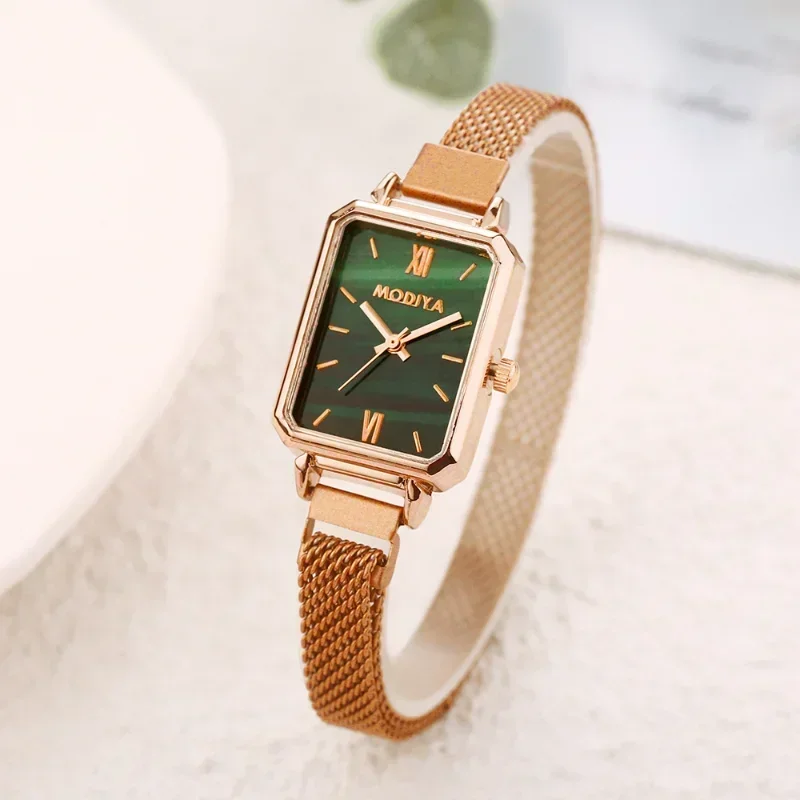 Women Watches Fashion Square L - Luxury Watch With Green Dial review and price