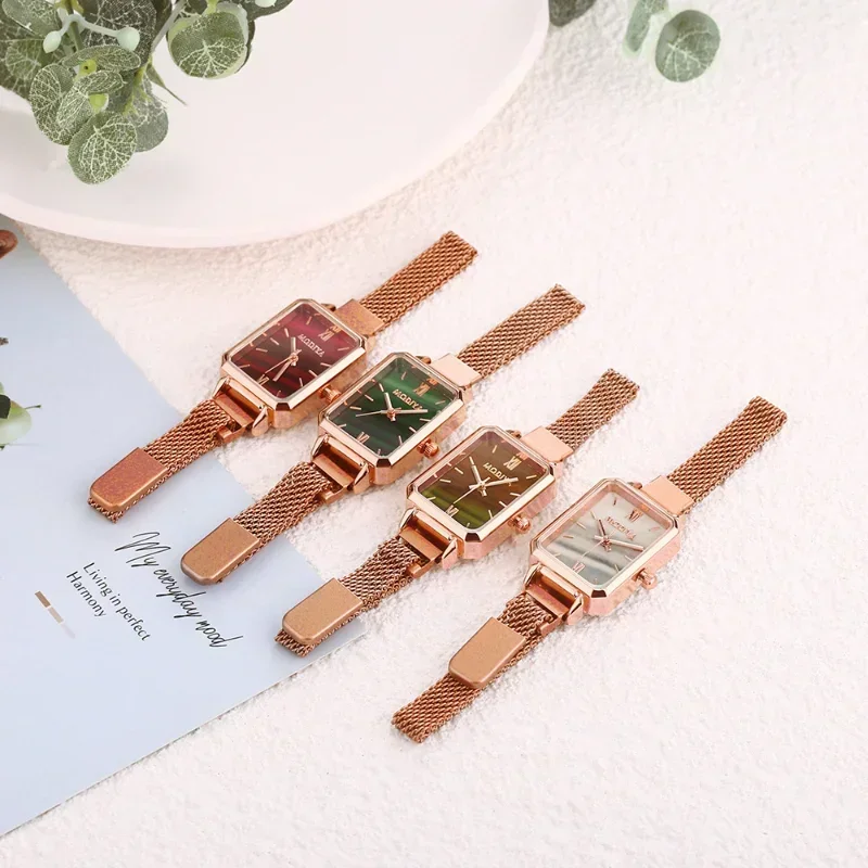 Women Watches Fashion Square L - Luxury Watch With Green Dial review and price