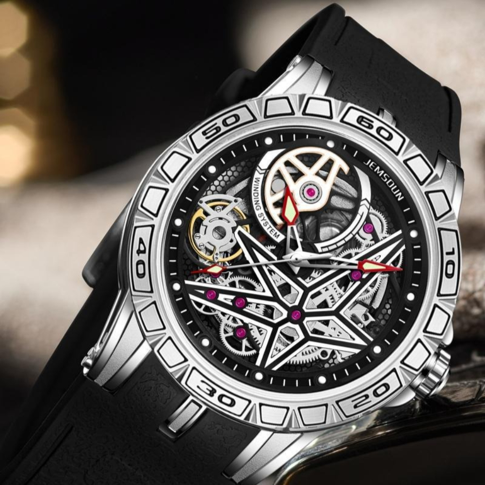 Creative 3D Quartz Watches Men - Luxury Watch With Rubber Strap review and price