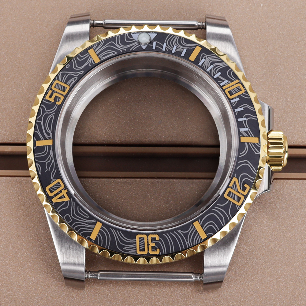 blak gold Bezel 40mm Luxury Wa - Bronze Case Watch review and price