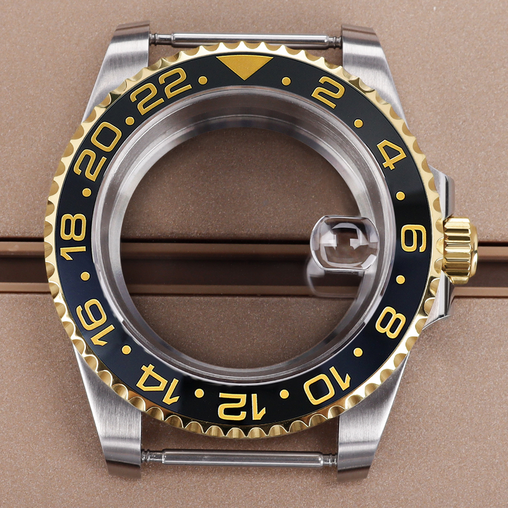 blak gold Bezel 40mm Luxury Wa - Bronze Case Watch review and price