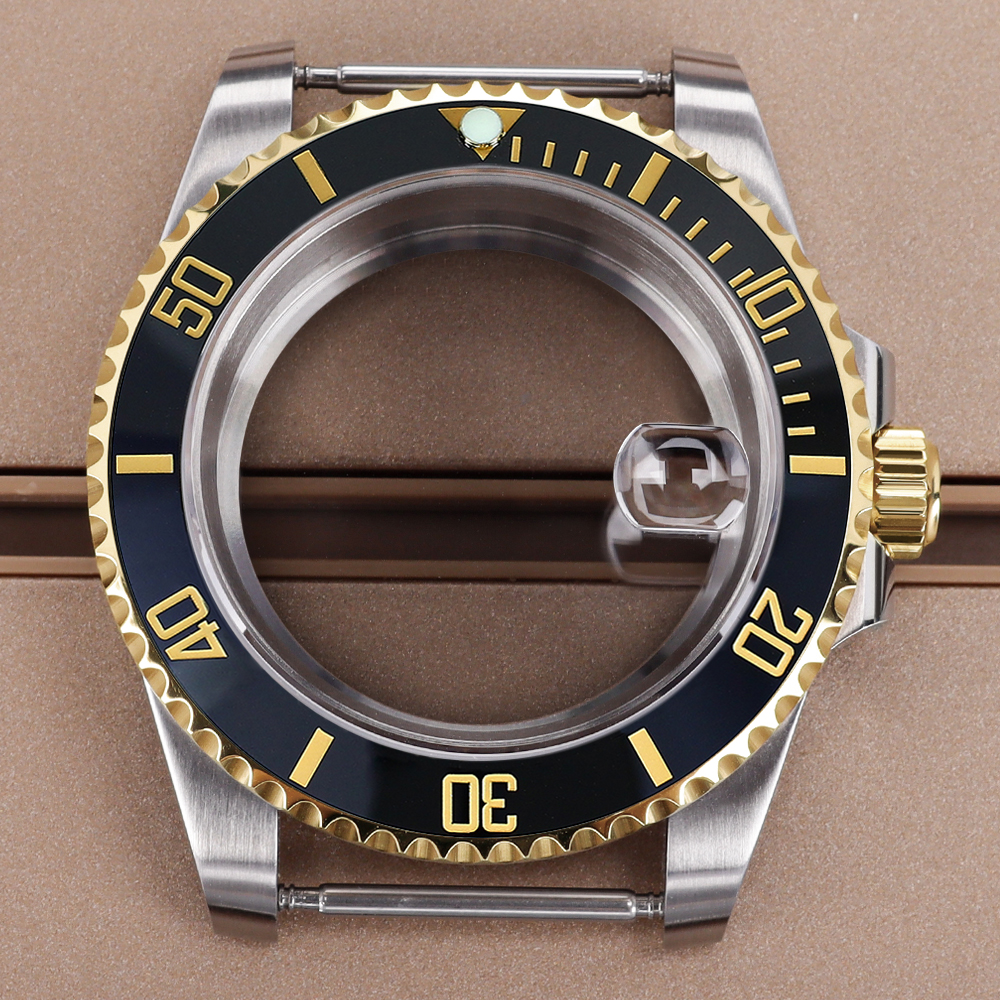 blak gold Bezel 40mm Luxury Wa - Bronze Case Watch review and price