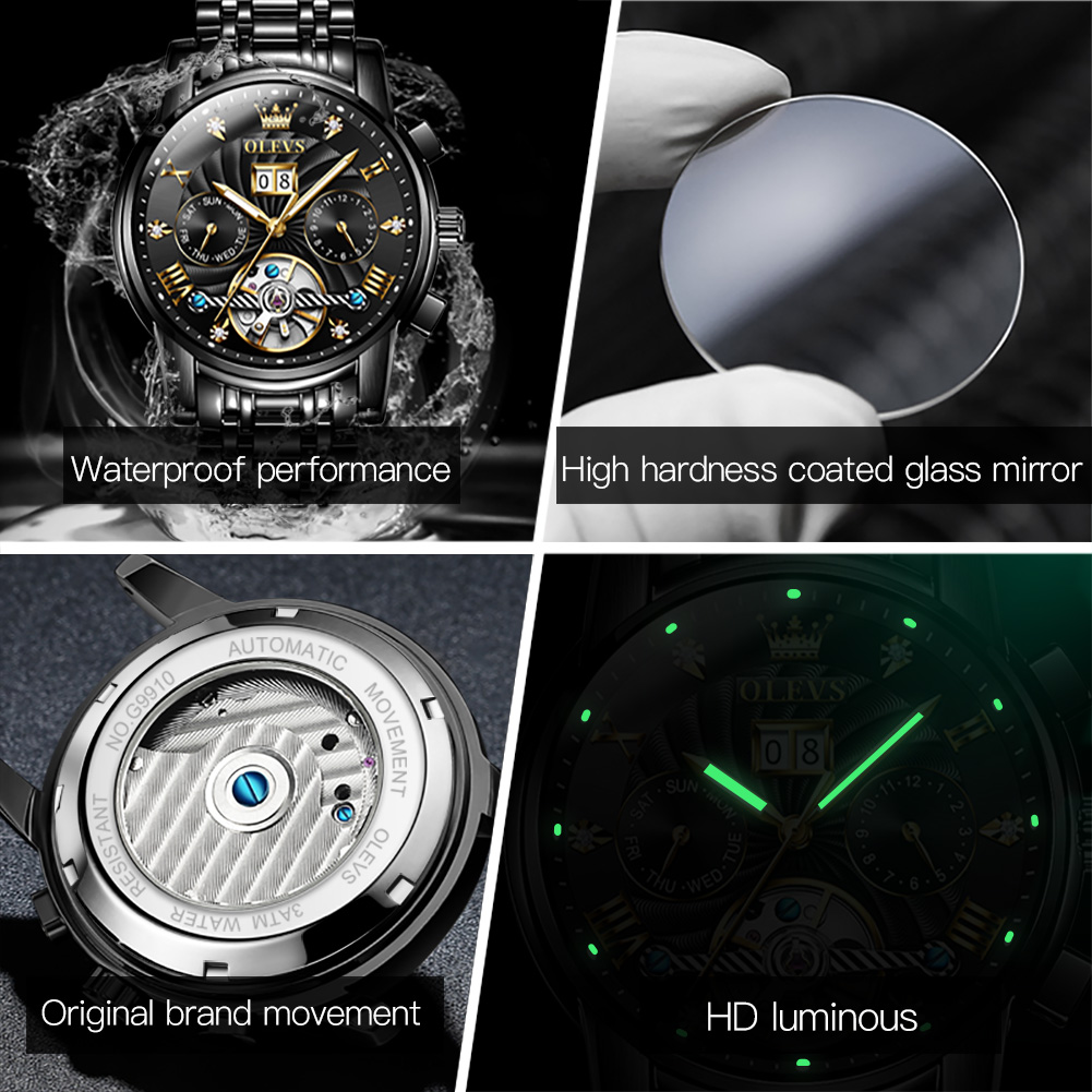 OLEVS Classic Men's Watches To - Open Heart Watch review and price