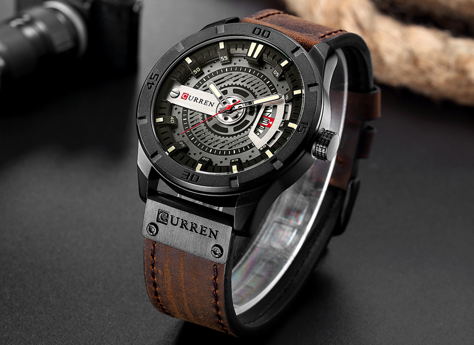 Luxury Watch Brand CURREN Men  - Luxury Watch Mockup review and price