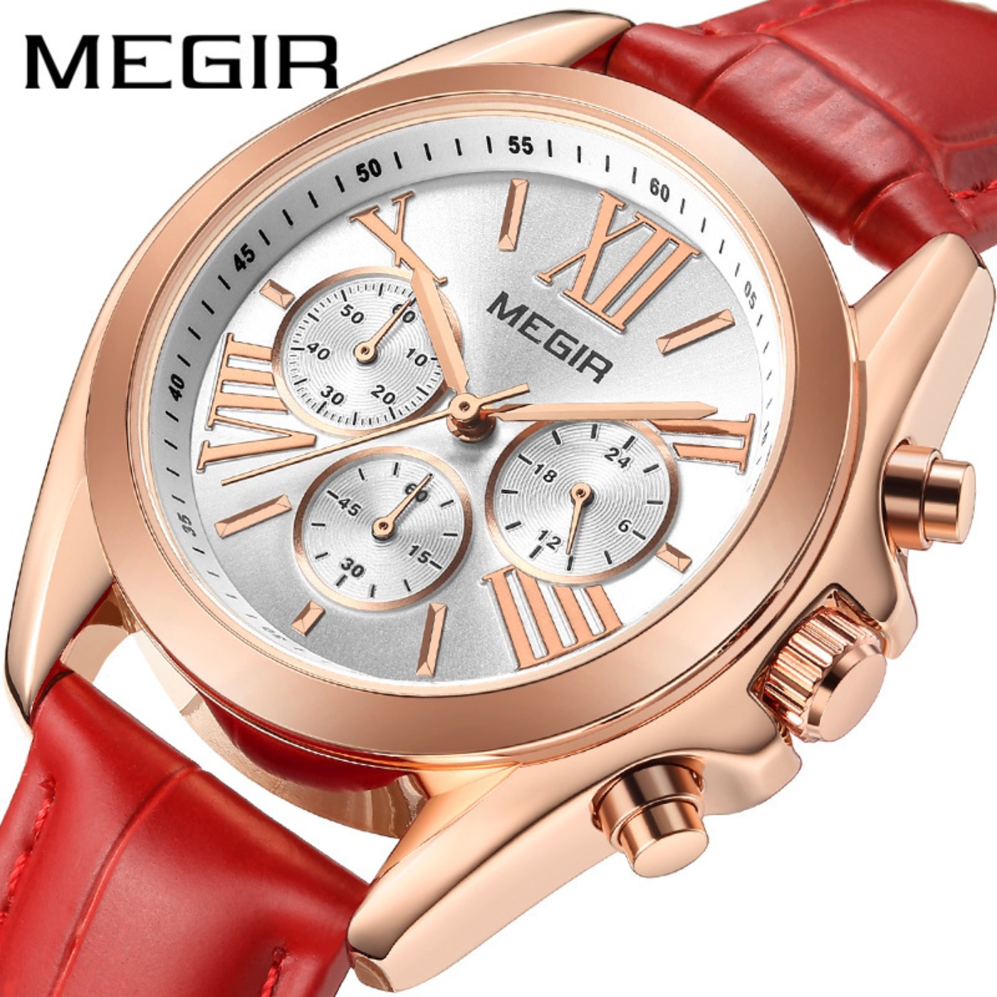 MEGIR New Luxury Leather Watch - Luxury Watch Female review and price