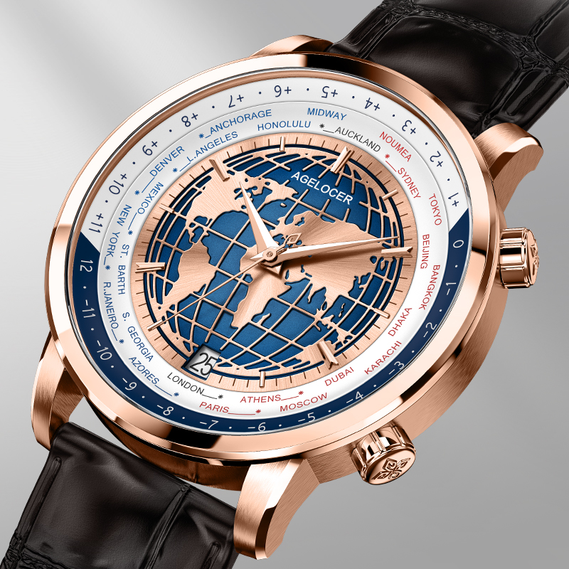 AGELOCER Men's Top Brand Blue  - Luxury Watch Brands In World review and price
