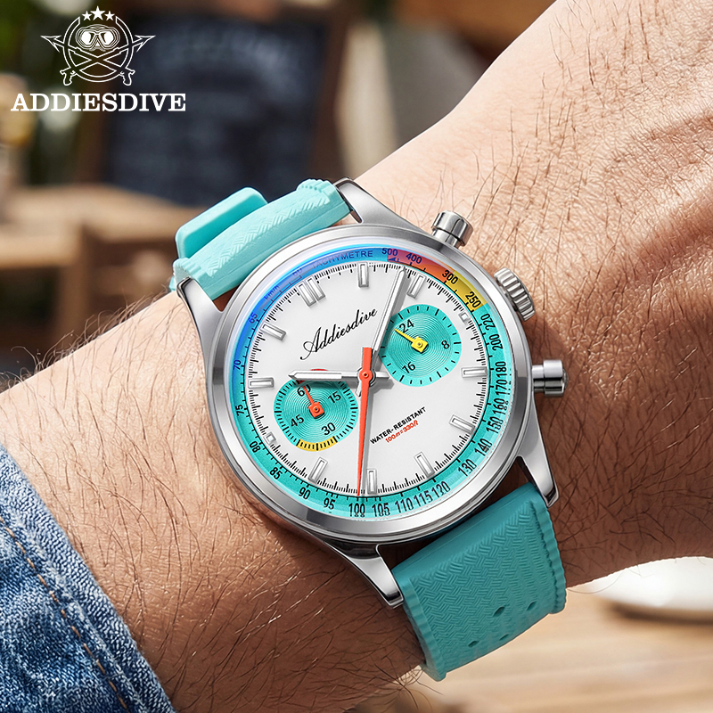 ADDIESDIVE NEW Multifunction C - Luxury Watch With Rubber Strap review and price